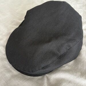 Brixton Black Herringbone Cap with Gold Lining